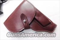 Walther PP Size Holster East German Military & Police Brown Leather Flap Type for 1001 Pistol PPK PPKS CZ50 CZ70 Fits Many 32 380 and 9x18 Makarov Caliber Pistols