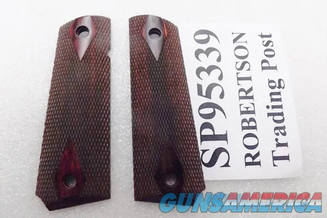 Colt Government OEM Rosewood Grips any Full Size 1911 SP95339 Double Diamond Checkered New Standard Grip frames 