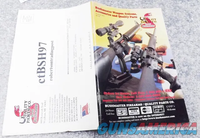 Bushmaster Quality Parts 1997 Catalog Excellent 5 3/8 by 8 3/8 Excellent 82 Pages $4 Ship AR15 Manufacturer 2nd Gen Bushmaster