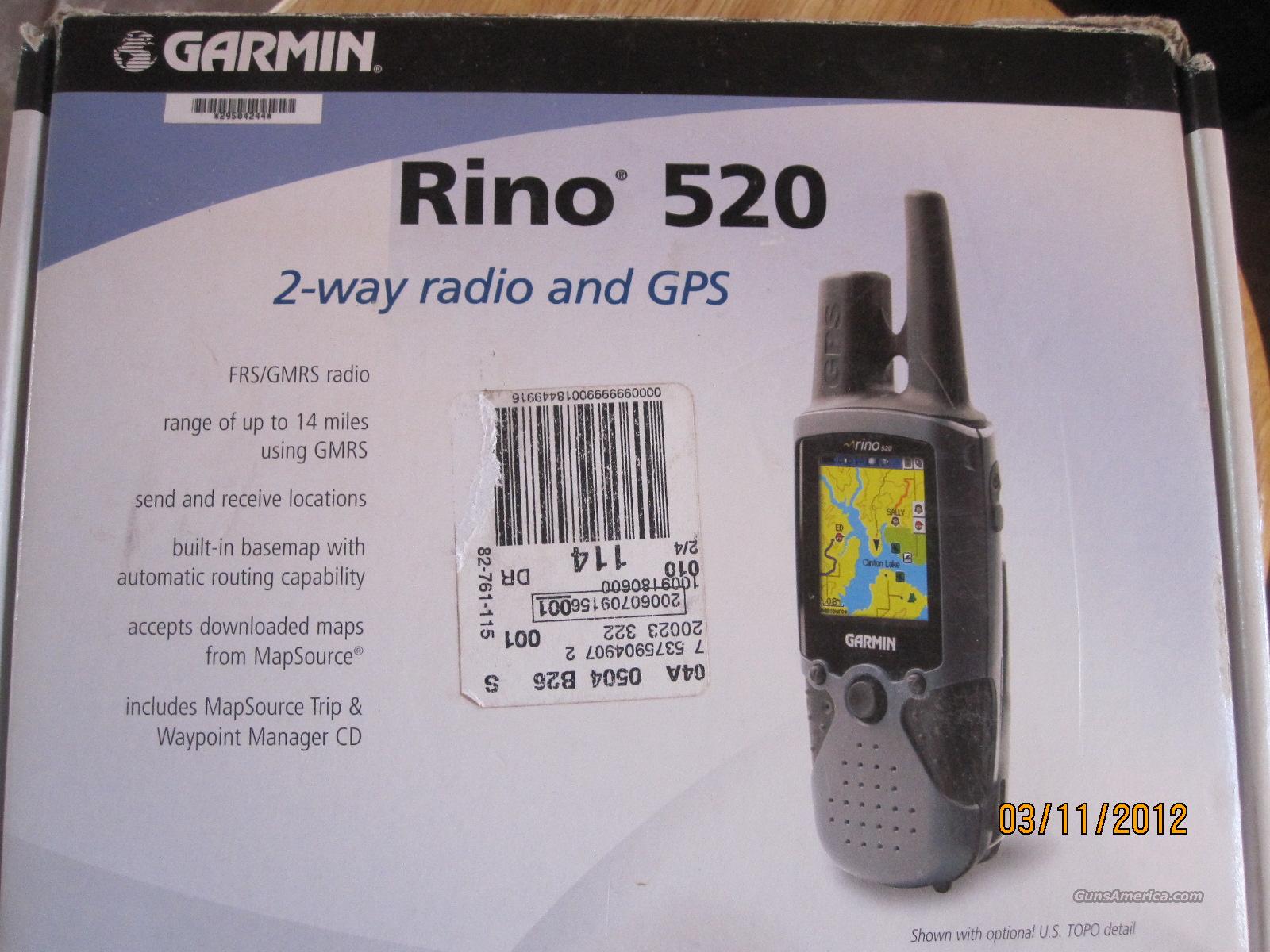 Garmin Rino 520 GPS 2 Way radio a... for sale at