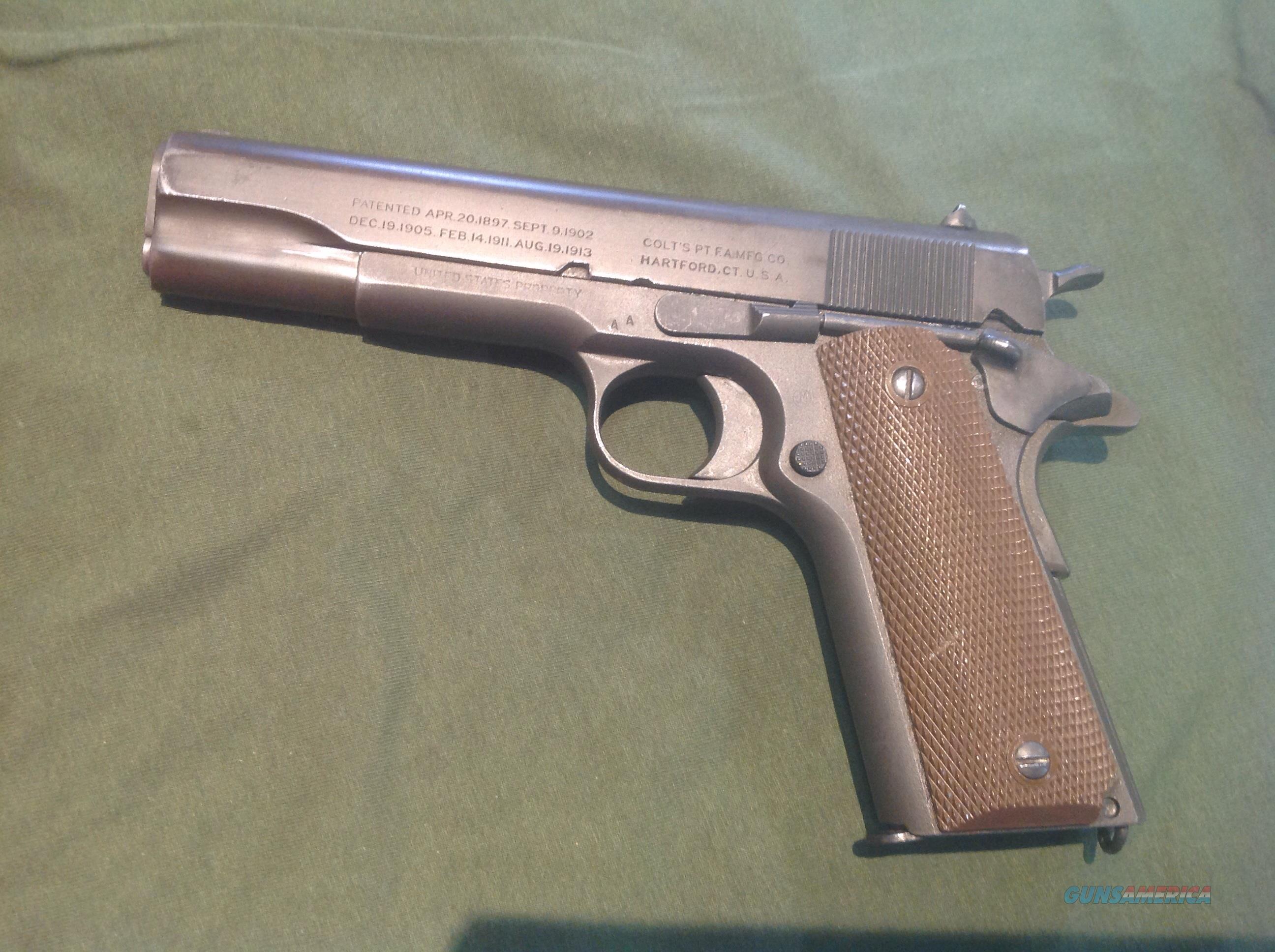 Colt 1911 US ARMY MFG 1918 For Sale
