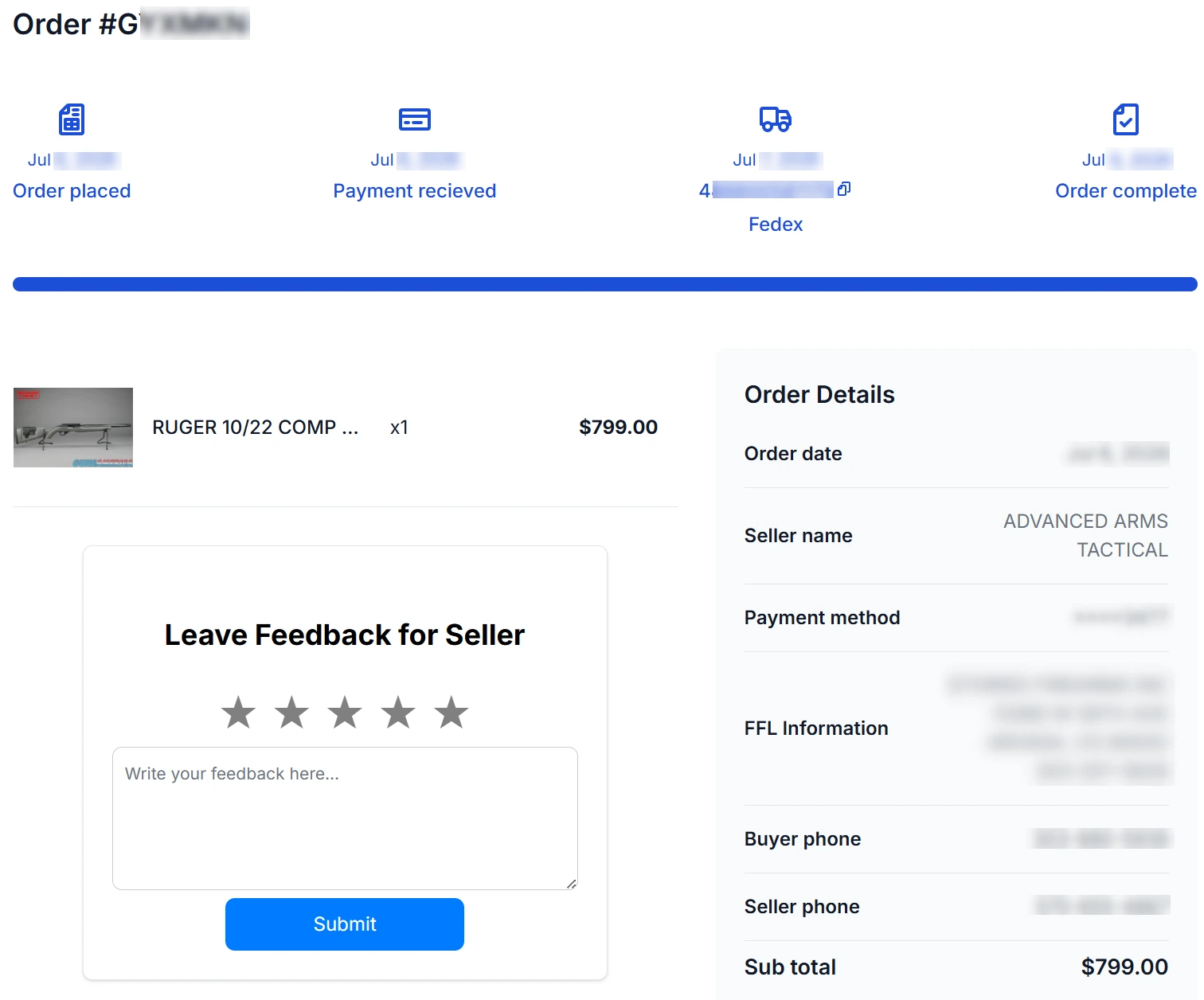 Order Details