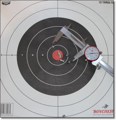 A bigger surprise was this group at just over 2 inches at 500 yards. Unfortunately we won't be able to go back and test this rifle again as it was sent to to Teludyne Tech for a Straightjacket. At least we probably have a best case scenario for the gun without the Straightjacket