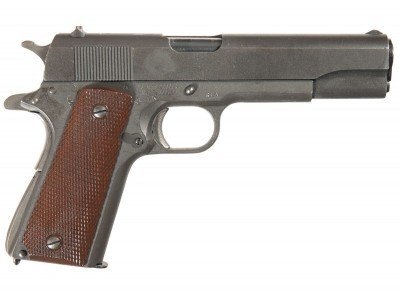 This old girl may not look like much, but you'd be surprised what an Ithaca 1911 is worth to a collector.