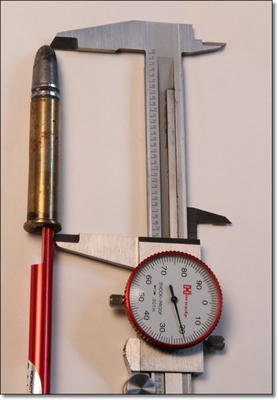 When I have used this tool I have always measured from the tip of the bullet, but if you use the Hornady Bullet Comparator, you can measure from the ogive, which is actually the part of the bullet that engages the rifling When I have used this tool I have always measured from the tip of the bullet, but if you use the Hornady Bullet Comparator, you can measure from the ogive, which is actually the part of the bullet that engages the rifling