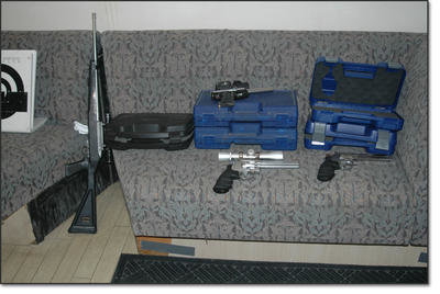 A professional teaching center is part of the atmosphere.  Included are several “inert” versions of popular guns to use as teaching aids 