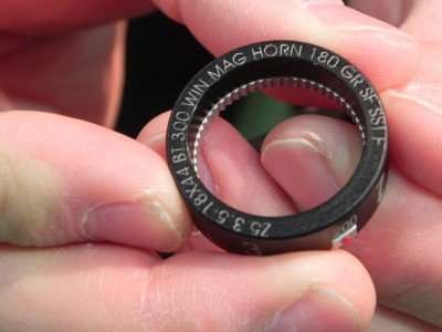 DSCN9410 When you order the $99 Custom Ballistic Turret, Swarovski makes it for your exact load based on the ballistic information you provide.