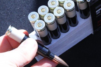 The test ammo for Media Day had no headstamps and was clearly an evaluation product made by hand. The people running and representing PCP were real gun guys though, not a bunch of smoke and mirrors marketing types, so the product is worth reporting on and it could be something we see in the market this year.