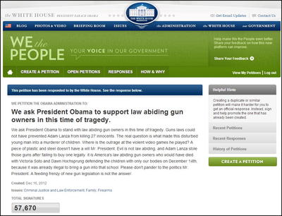 We Stand As One! Contact President Obama & Congress on Gun Legislation
