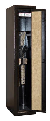 TacVault Fingerprint Safe Stores AR-15 in the Closet TacVault Fingerprint Safe Stores AR-15 in the Closet