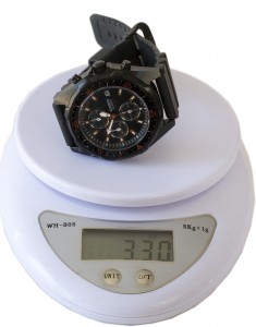 Casio watch weighed