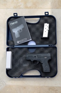 Beretta includes a pistol lock, two magazines, and a hard plastic case with each Nano.