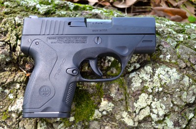 Beretta Nano Micro 9mm Pocket Pistol - New Gun Review All the takedown controls are flush on the right side—the Striker Deactivation Button and Disassembly Pin. Note the reversible magazine release button that makes the Nano fully ambidextrous.