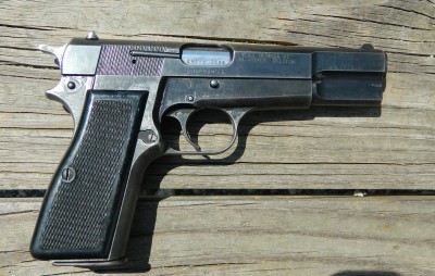 A family member found this well worn High Power at GunsAmerica and it fit his budget. It feeds, fires and functions and will serve well as a personal defense handgun. 