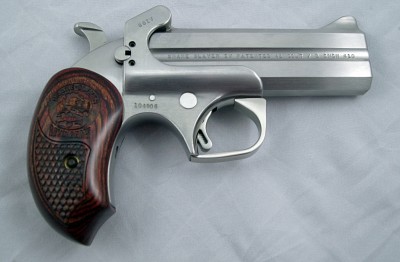 Bond Arms Derringer - Range Report & Factory Tour The Bond Arms Snake Slayer IV model comes standard in .45 Colt/.410 (3”).