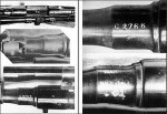 This C in the serial number in these pictures is shaped much more like the C on our test rifle than the Life or original evidence pictures. 