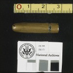 The "magic bullet" that the Warren Commission determined caused the neck wounds on President Kennedy and the back, wrist and thigh wounds on Governor Connolly.  The bullet is nearly pristine and lost only 2 grains of its weight.