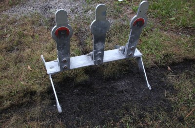 Grizzly Targets Trifecta Torture Test - Range Report Test-shot – Outwardly the target seems to have survived, and indeed it never did stop functioning. But our focus was to create as many errant hits as possible, to duplicate what the law of averages would do to the target after really just one match.