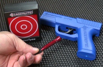 LaserLyte Training Tyme comes with what you see here, and batteries.