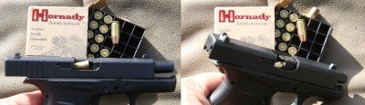 Glock 42 Single-Stack .380 Micro-Pistol – New Gun Review – SHOT Show 2014 Preview The Hornady Critical Defense also had some stovepipe jams and failures to go into battery.