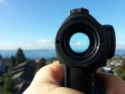 View through the Aimpoint H-1
