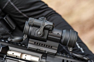 Aimpoint PRO—Advanced Technology and Durability Aimpoint PRO Controls and mount with spacer