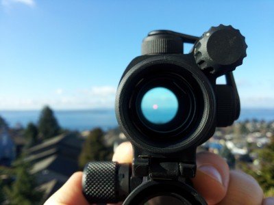 View through Aimpoint PRO
