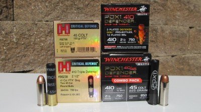 Winchester PDX Defender .410 Shotshell also worked well with all 3 Defense Disks and most of the BBs landing in center mass.