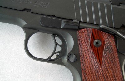 Para 1911 Elite Commander—Gun Review The trigger has a set screw to adjust trigger overtravel.