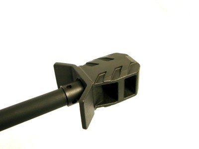 The AR-31’s muzzle brake is a scaled down version of the one used on the AR-30A1 rifle. 