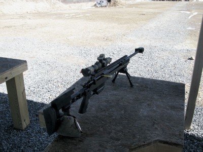 The AR-31 proved to be very easy to shoot out to 300 yards with superb accuracy and smooth feeding from the AR-10B magazines. Even though the Nightforce scope wasn’t optimized for this type of rifle, the fully adjustable target stock allowed me to easily get into a comfortable shooting position.