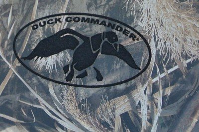 The Duck Commander logo on the stock. Also note the detail of the Max-5. The shadows are pretty impressive.