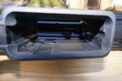 Up Close and Personal with the Daniel Defense DDM4V9 5.56—New Gun Review The DDM4V9’s magazine well has an aggressive bevel that helps with fast reloads.