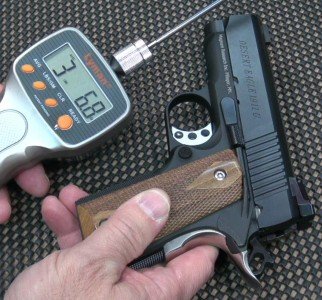 Magnum Research Desert Eagle 1911 Undercover—A Tiny But Mighty Pistol The light and crisp trigger averaged less than 3 1/2 lbs. on the bench.