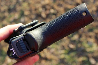 The IWB Multi Holster has a very thin profile. It is ideal for a multitude of positions. 