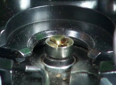 An Introduction to Reloading for Handguns The new primer is pushed up and 'seated' into the primer pocket.