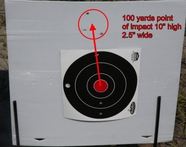 Prepping 101: Cheap Firepower - This is My Rifle At 100 yards the same rifle prints about 10-12” high and the group is just under 3” wide. This is pretty normal for most Mosins.