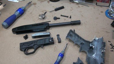 Mossberg 715P Duck Commander – Maybe the Coolest Plinker Ever - New Gun Review Disassembly and reassembly for cleaning is a major task and requires a number of tools.