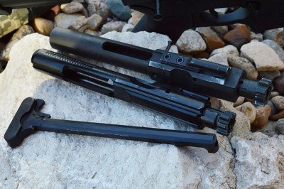 DPMS GI BCG (Top) versus DPMS GII BCG (Bottom).