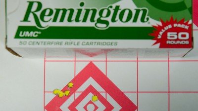Of several brands tested, Remington UMC produced the tightest 100 yard group.