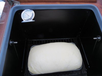 Day 2 bread didn't get punched down. Nicely risen. 