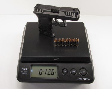 A fully loaded DB380SL weighs in at 12.6 ounces.