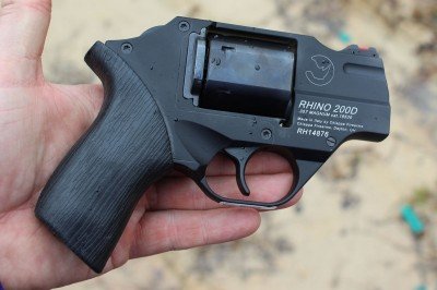 The compact 200D is just larger than the palm of my hand. It is large enough to hold and small enough to conceal easily.