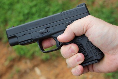 The XDS offers a good grip for at least two fingers. It isn’t ideal, but you won’t notice it during a defensive handgun use. 