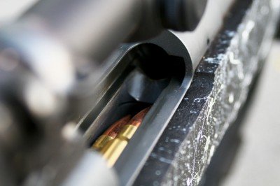 Loaded and ready!  The internal box magazine holds five rounds plus one in the chamber.