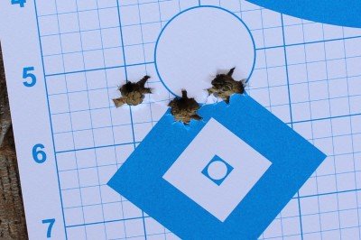 Savage Axis II XP, Big Bang for a Few Bucks This group was shot with Nosler Custom Match Grade .308.