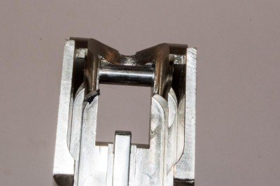 The hinge pin is also made of steel to make sure the action remains tight through repeated use.