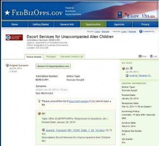 If you don't think it is prophetic, check out this DHS job opening from January, that asked for an officer to accompany illegal minors coming over the border. 