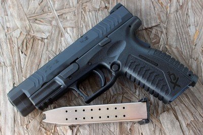 Monday Gun-Day: Springfield Armory XDm 4.5 9mm The magazines hold 19. Not bad for a gun this size.