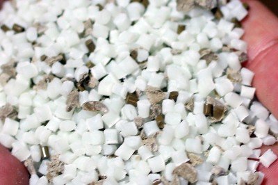 Raw polymer, no Pringles lids. 